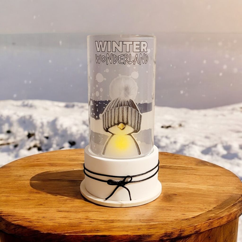 Windlichtgläser Snow/Silvester - 2 Varianten