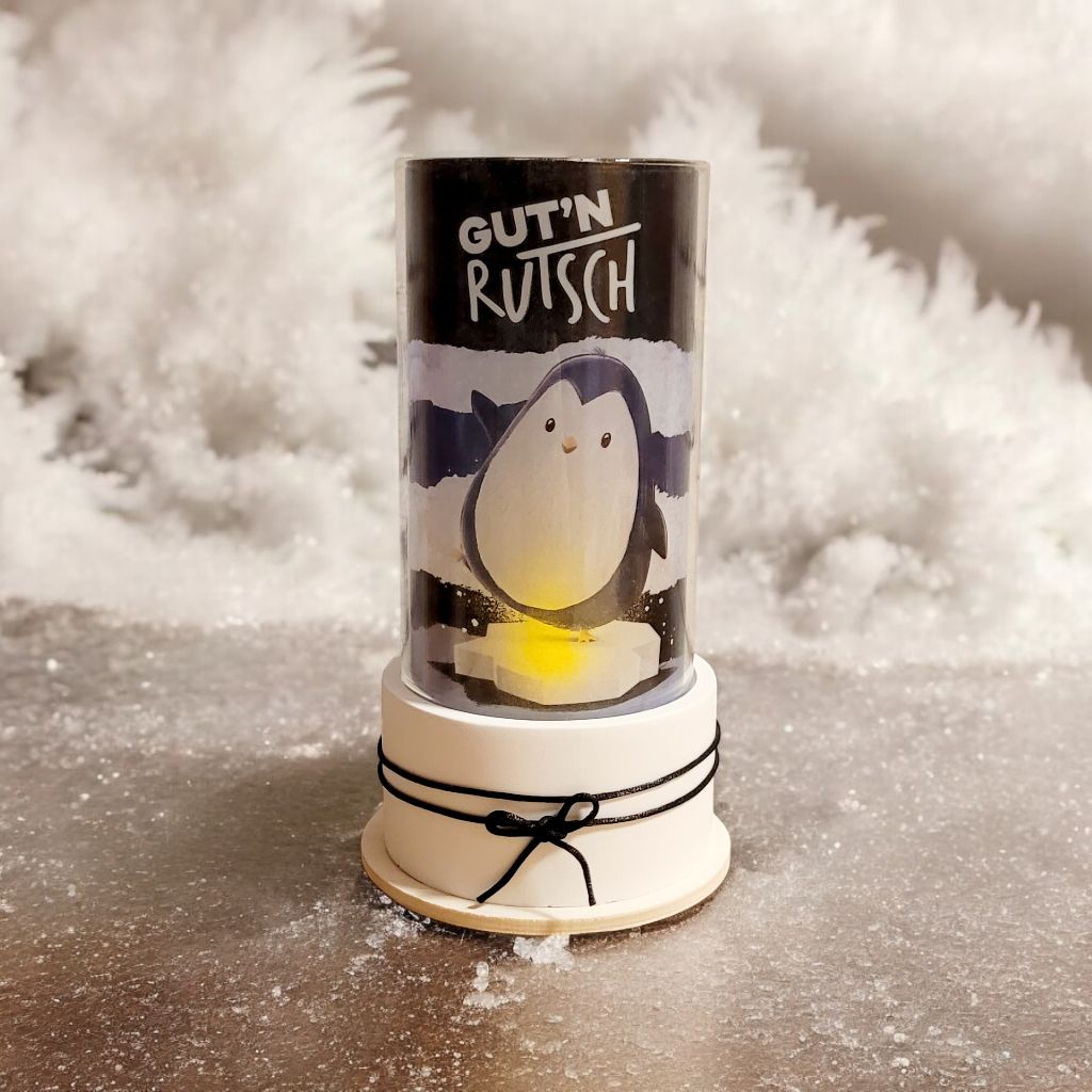 Windlichtgläser Snow/Silvester - 2 Varianten