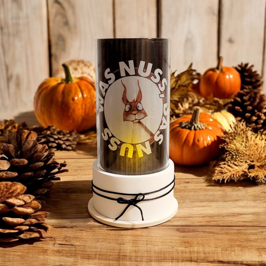 Windlichtgläser Eichhörnchen - 2 Varianten