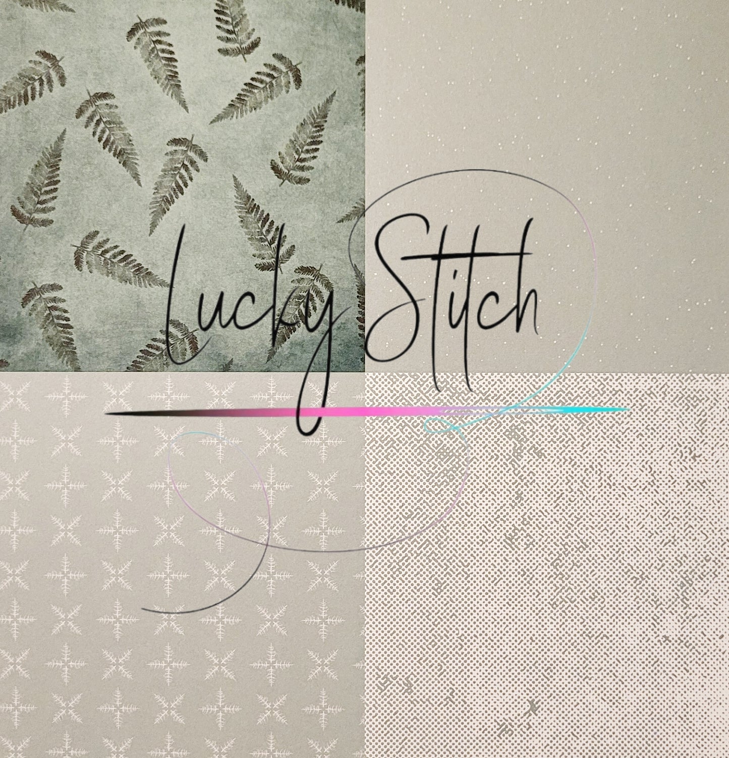 Adventskranz - Modell Häuser mit Dekorpaper