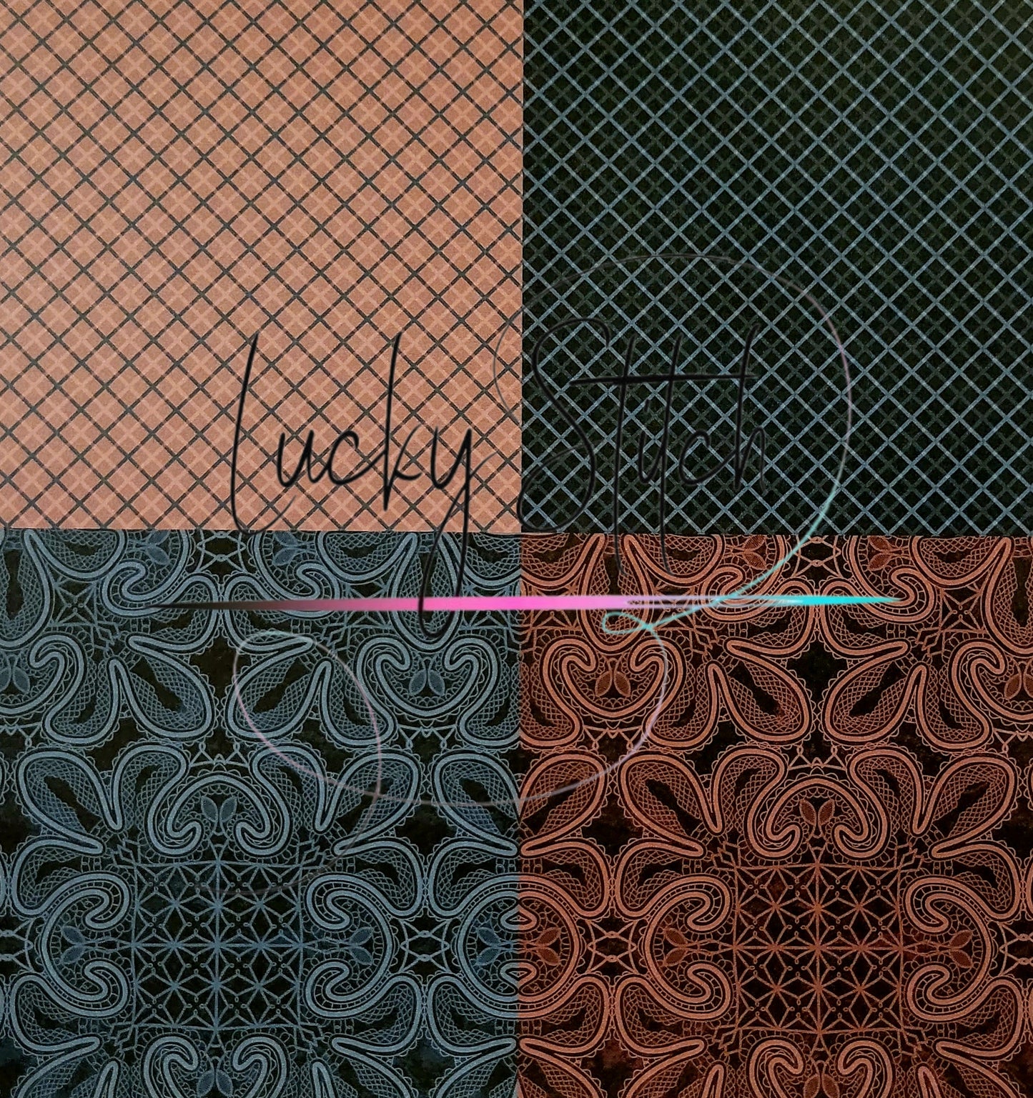 Adventskranz - Modell Häuser mit Dekorpaper