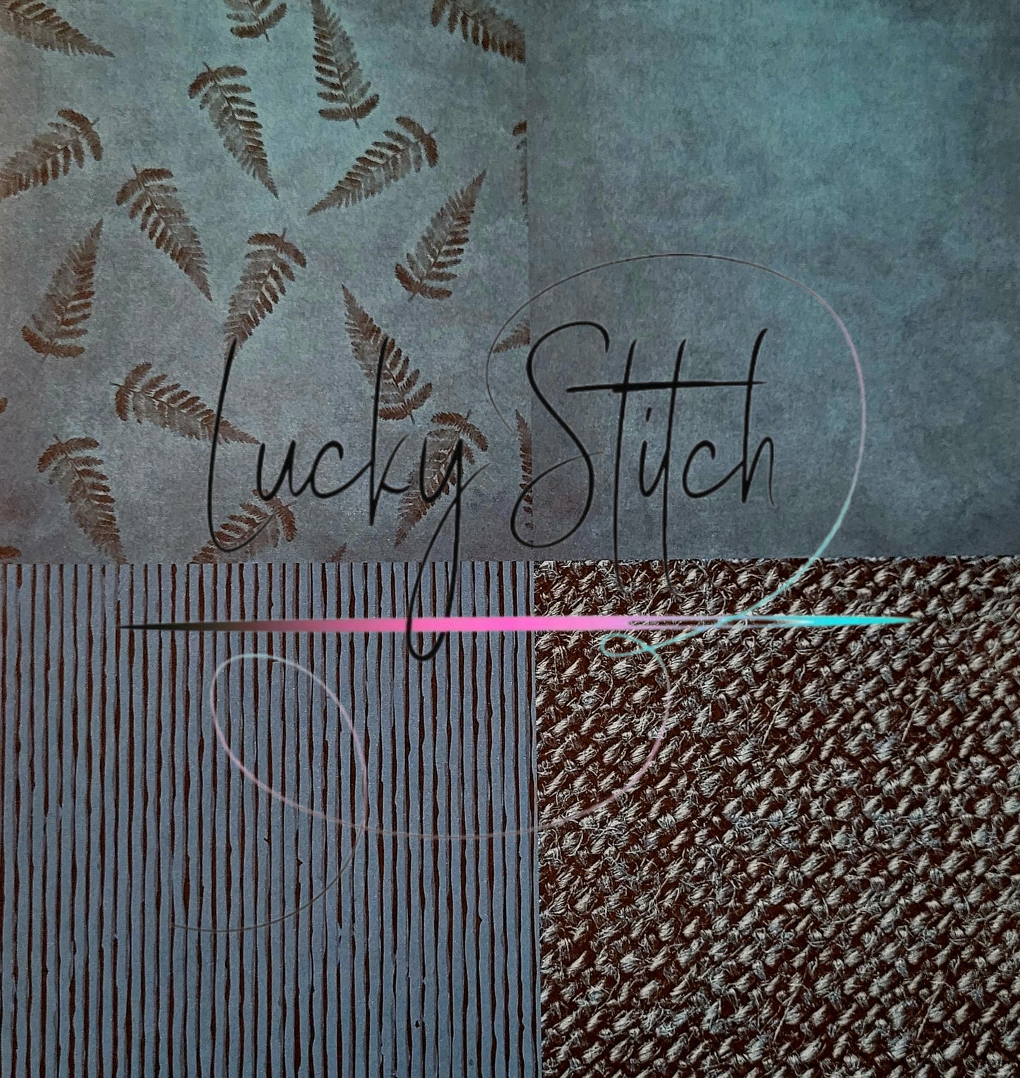 Adventskranz - Modell Häuser mit Dekorpaper