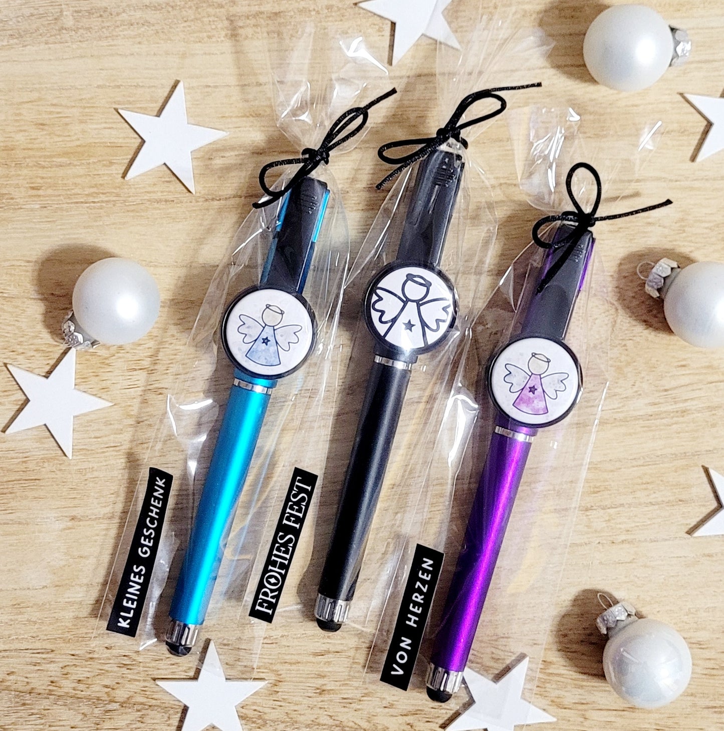 3-in 1 Gelstift - TouchPen - Handyhalter / Engel