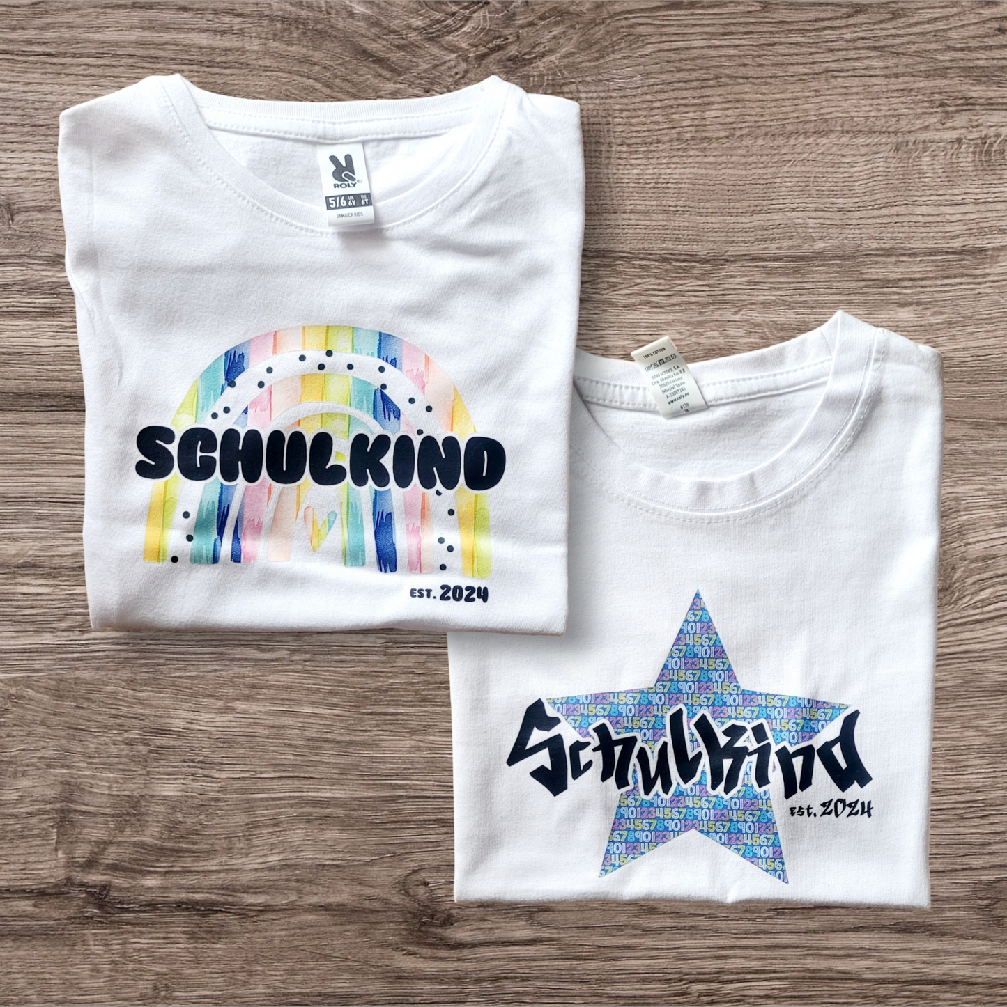 Schulkind Shirt - Rainbow/Star