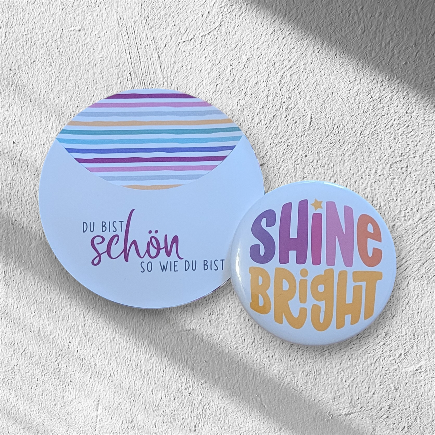 Statement Button Taschenspiegel