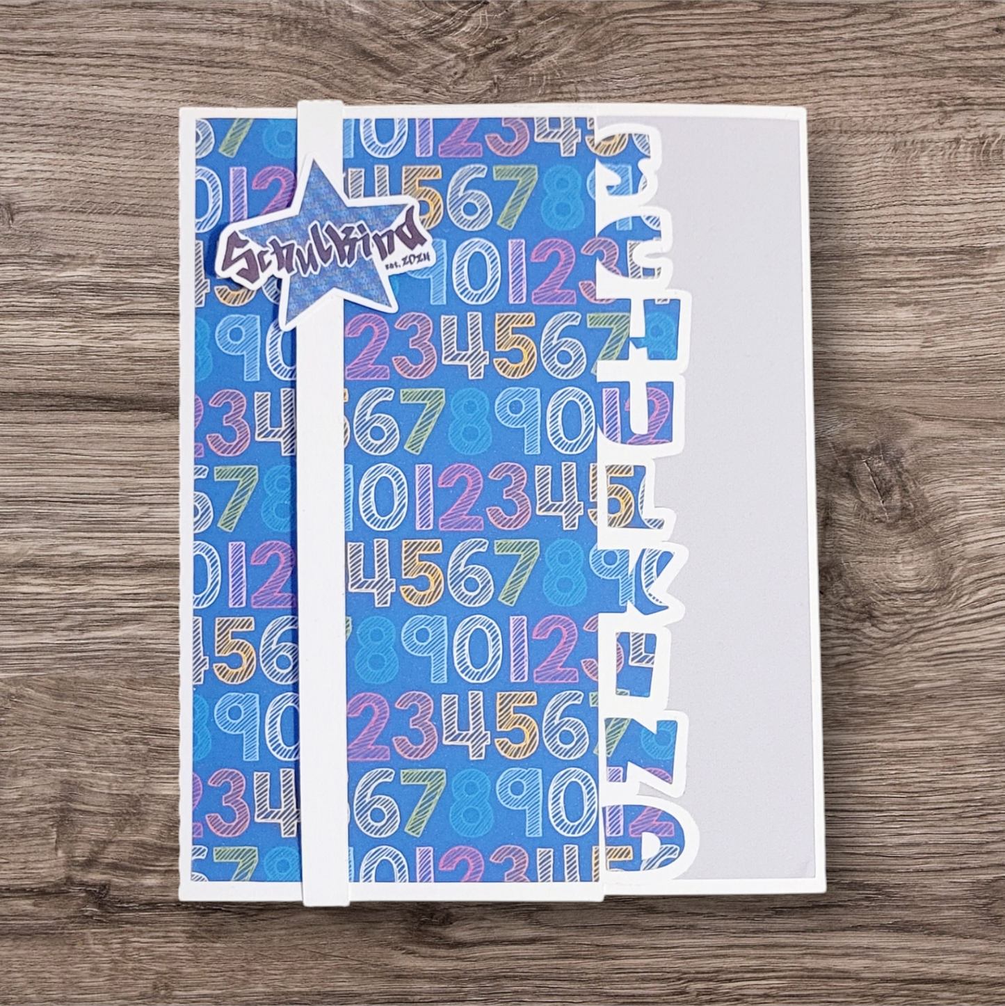 Schulkind Karte mit Kerzenaufsteller - Design Star