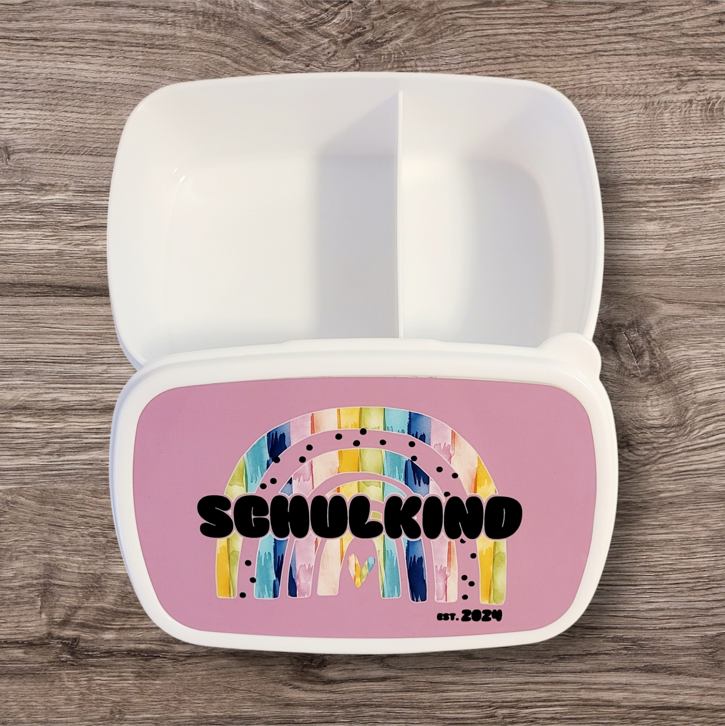 Schulkind Brotdose - Design Rainbow