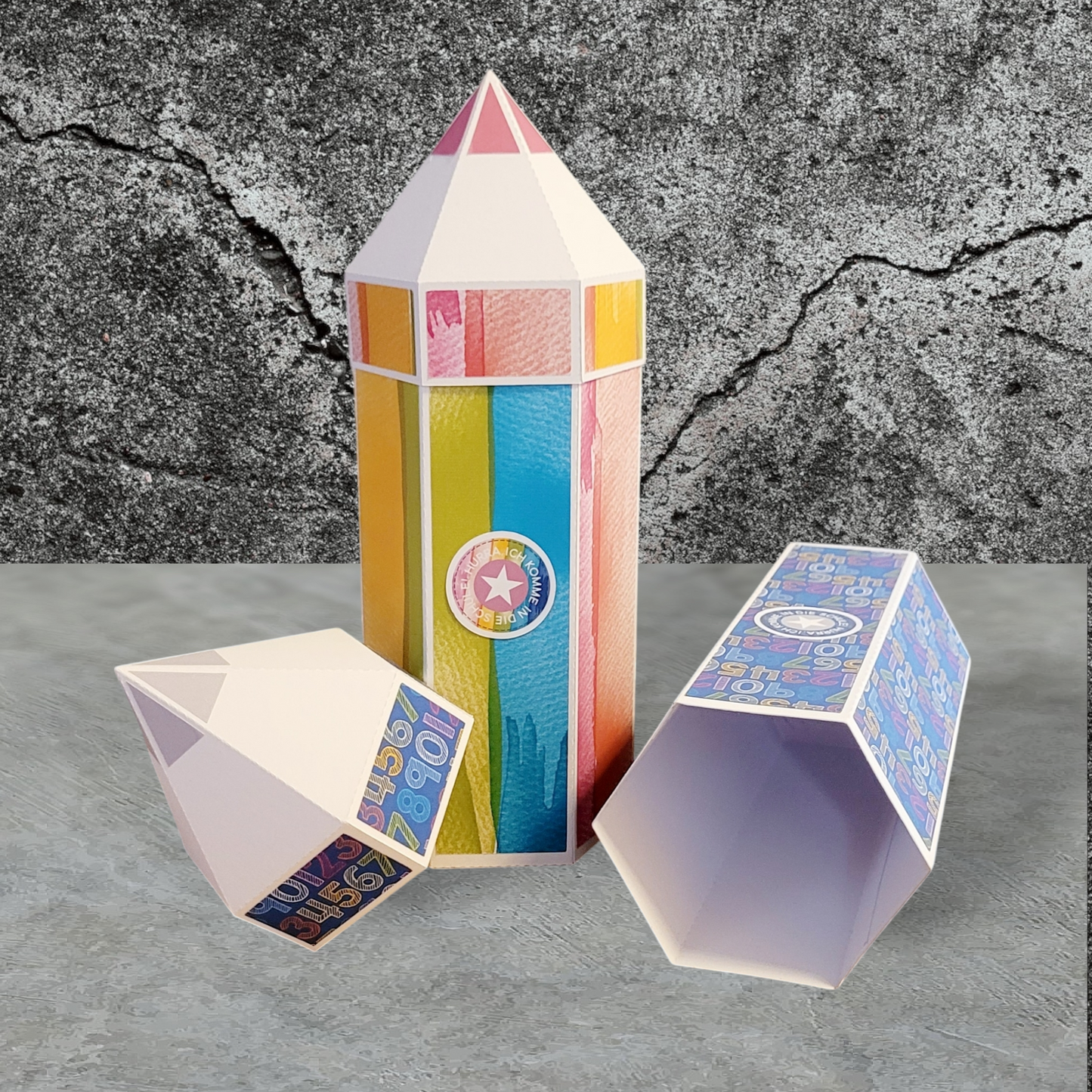 Papeterie Stifte Boxen - Star/Rainbow