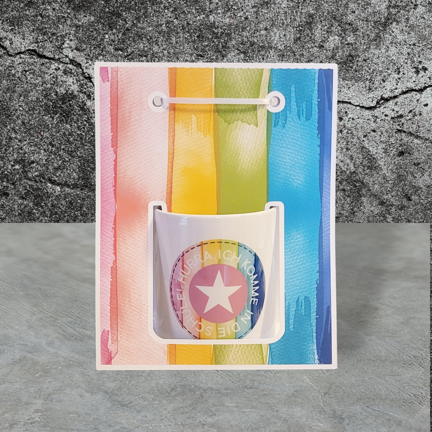 Schulkind Tasse - Design Rainbow