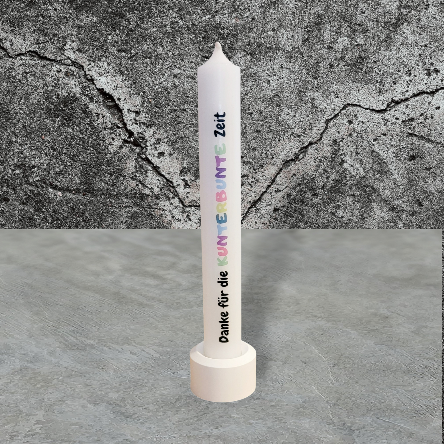 Kerzen Set Kunterbunt - Kindergartenabschied