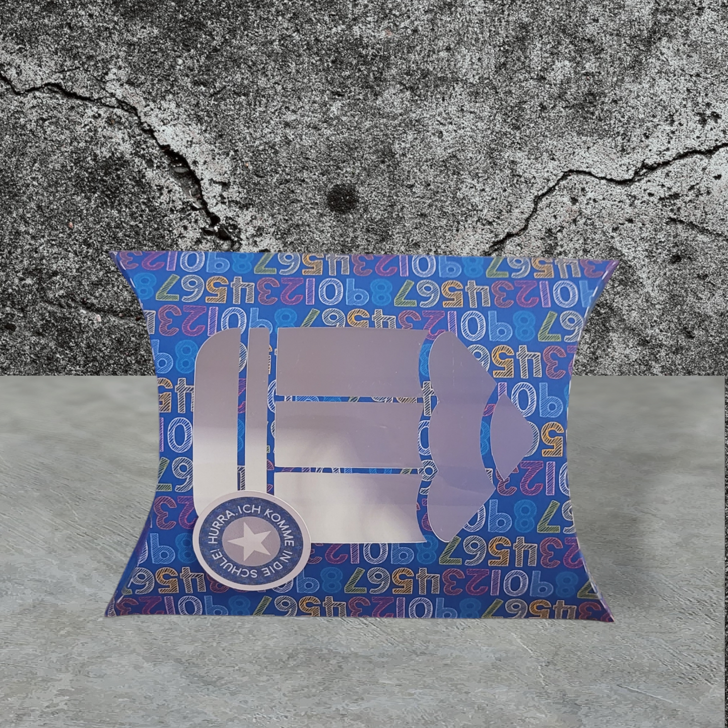 Papeterie Geschenkschachtel - Sichtfenster Stift - Star/Rainbow