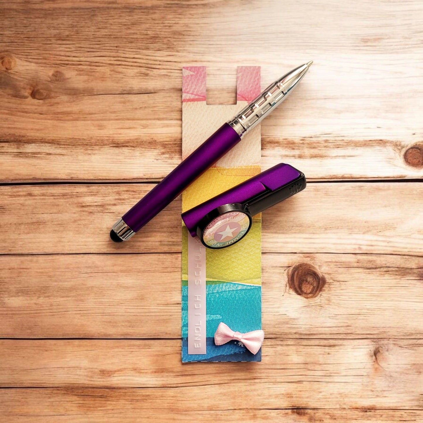 Schulkind Button Gelstift -TouchPen - Handyhalter