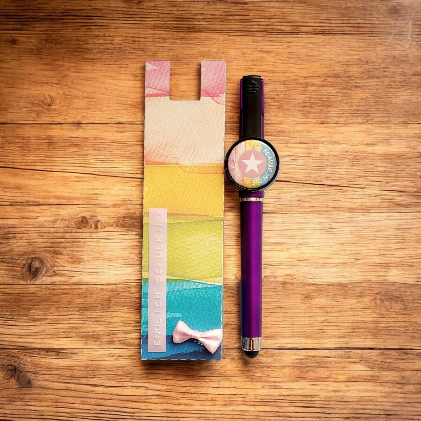 Schulkind Button Gelstift -TouchPen - Handyhalter