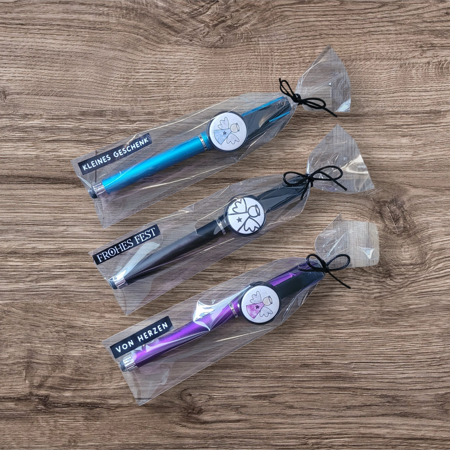 3-in 1 Gelstift - TouchPen - Handyhalter / Engel