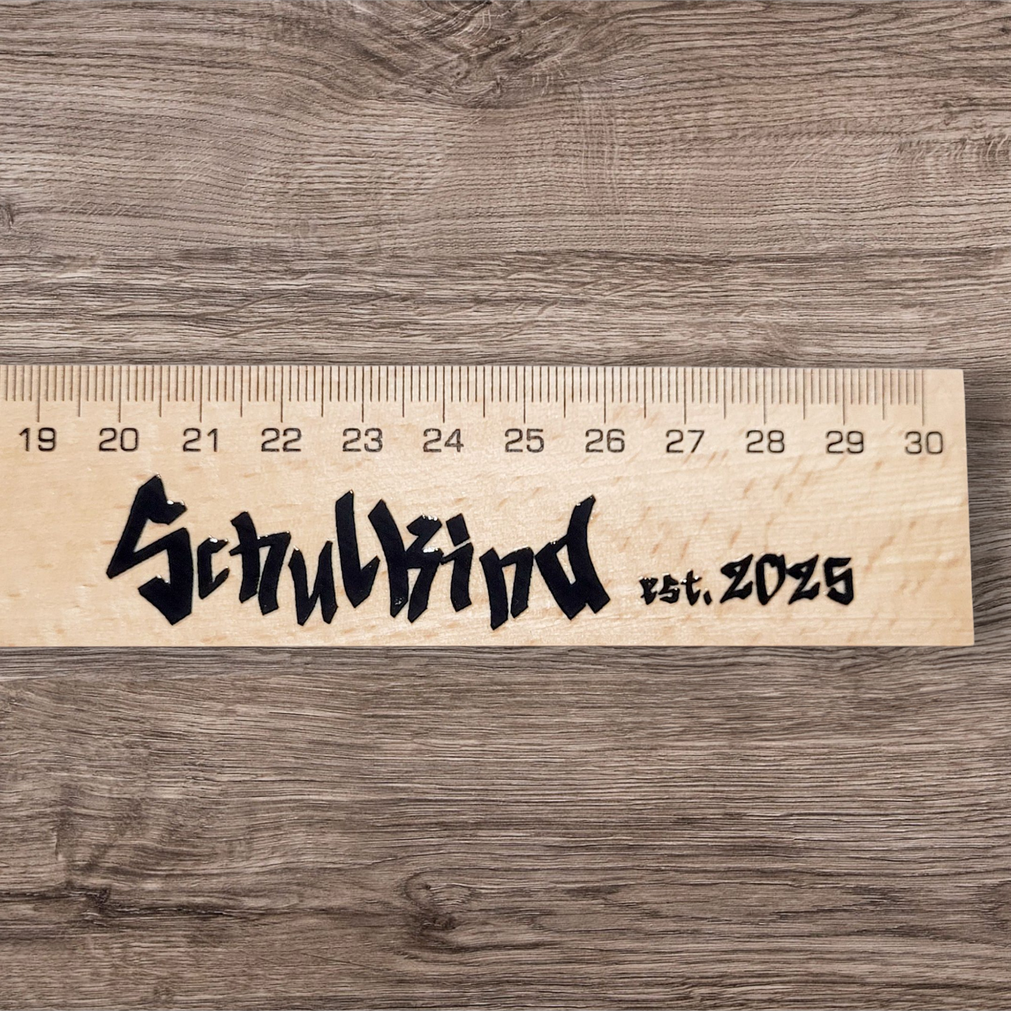 Holzlineal 30cm - Schulkind