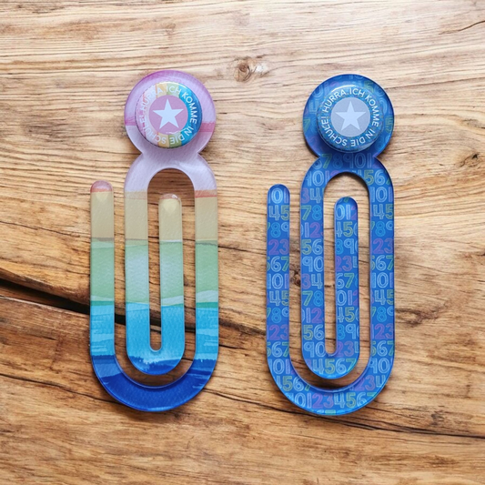 Schulkind Lesezeichen Klammer