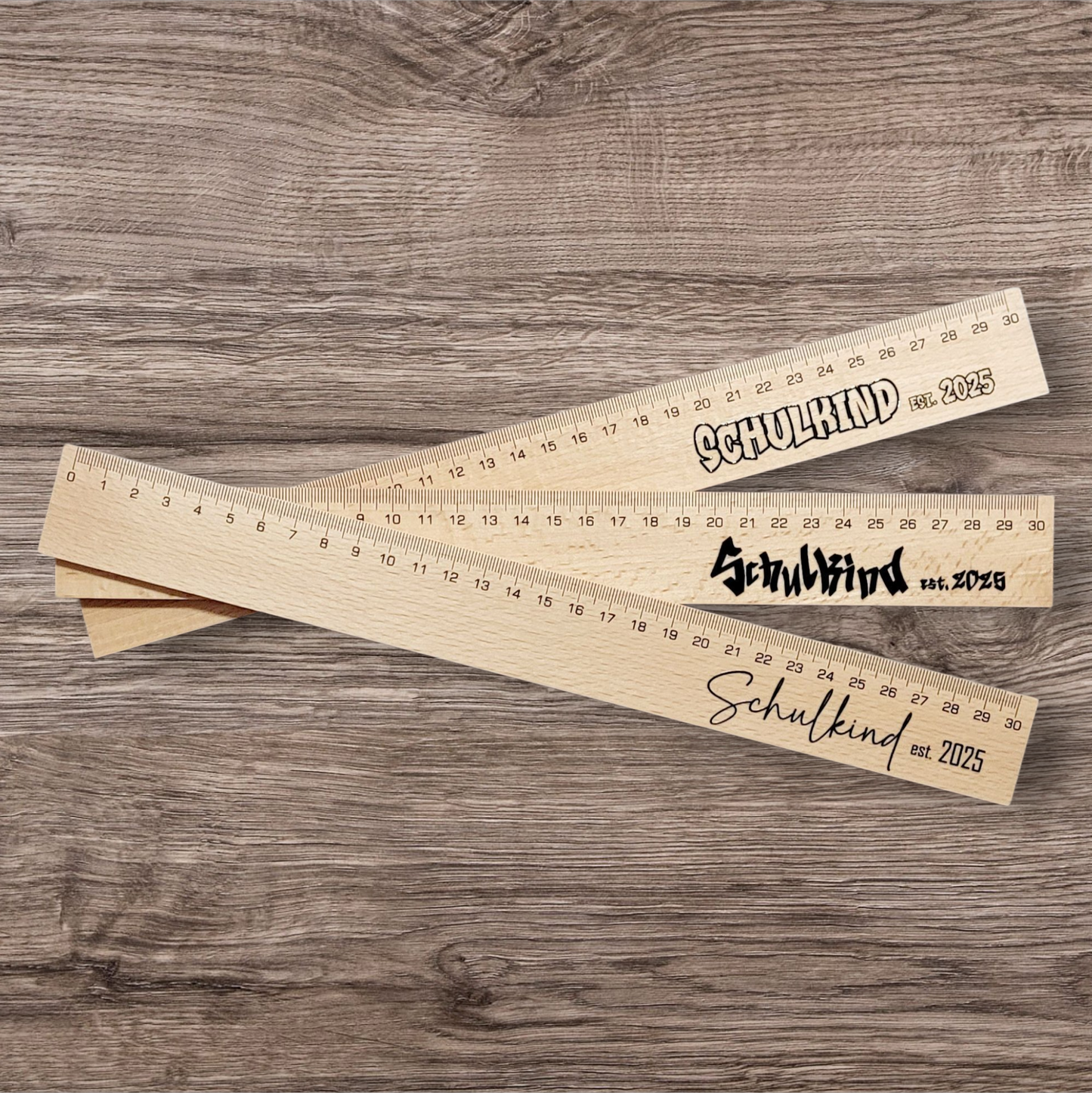 Holzlineal 30cm - Schulkind