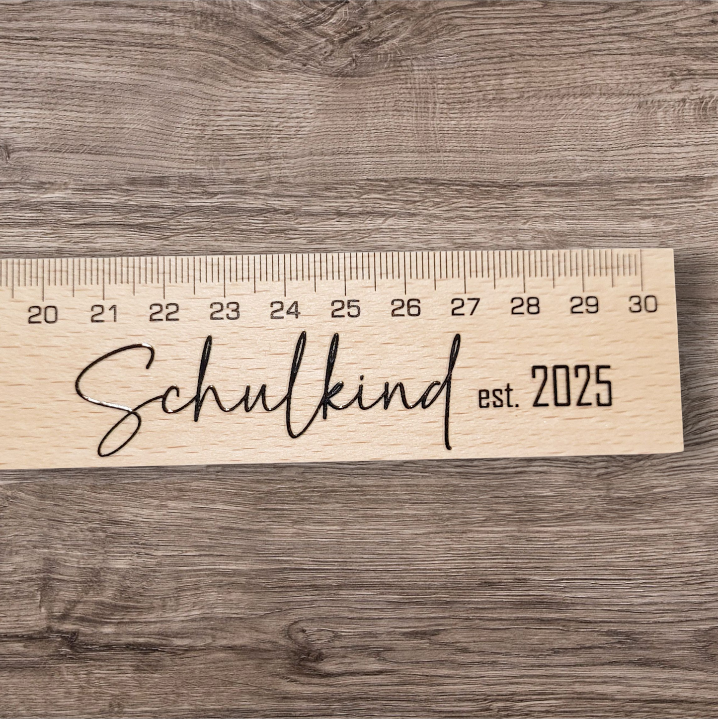 Holzlineal 30cm - Schulkind