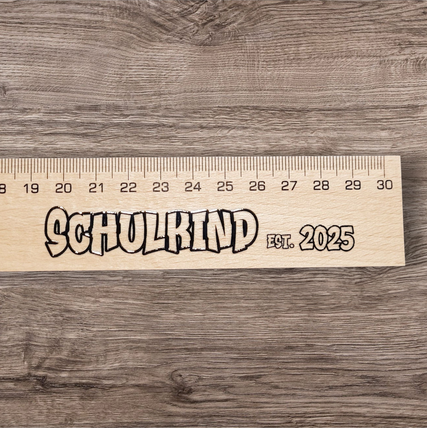 Holzlineal 30cm - Schulkind