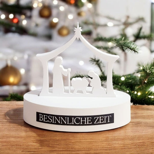 Dekoelement Mini Krippe Einschieber