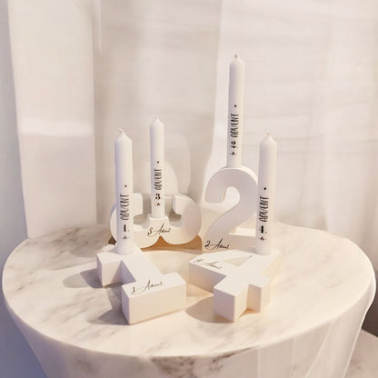 Adventskranz - Modell Zahlen stehend/liegend