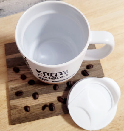 Keramiktasse mit Korkboden - Coffee Vibes