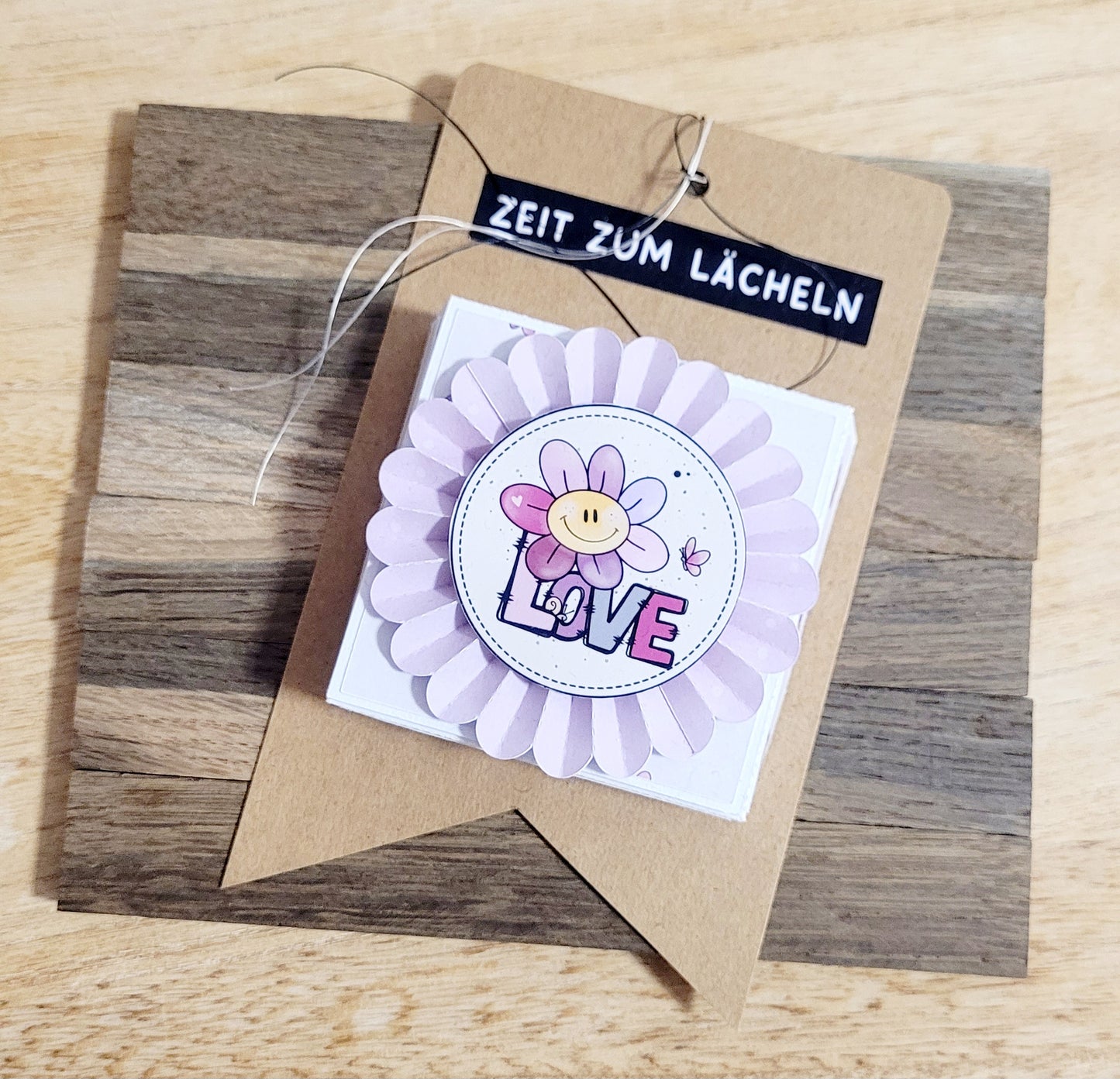 Button Spiegel *Smile* mit Geschenkbox