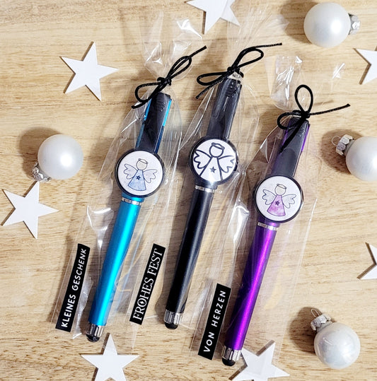3-in 1 Gelstift - TouchPen - Handyhalter / Engel