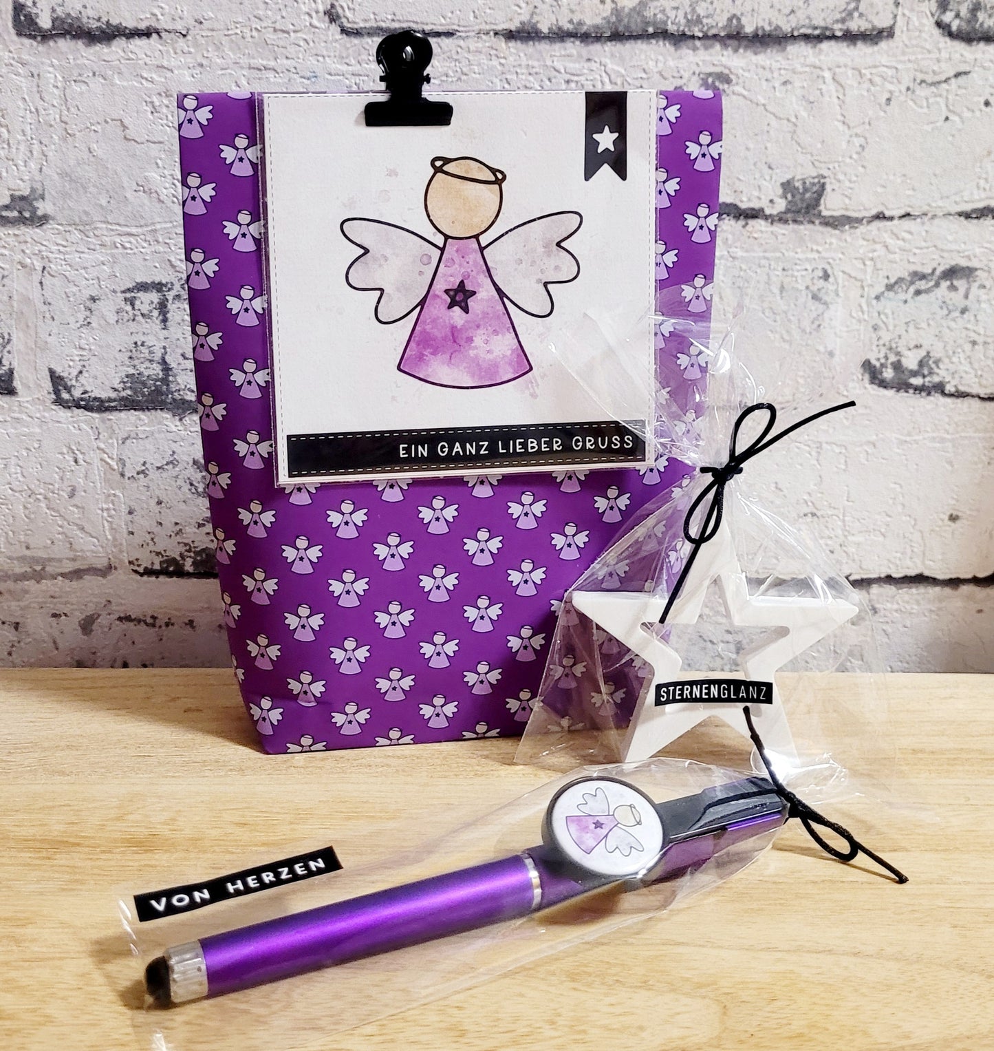 Stern und Gelstift - Geschenkset