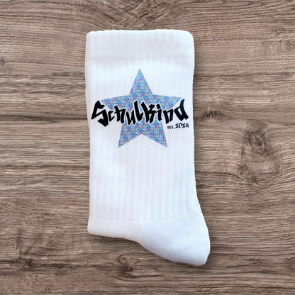 Schulkind Socken - Star/Rainbow