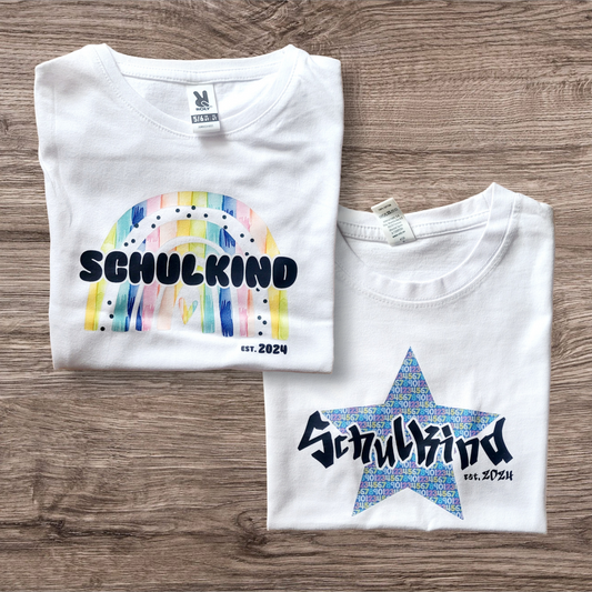 Schulkind Shirt - Rainbow/Star