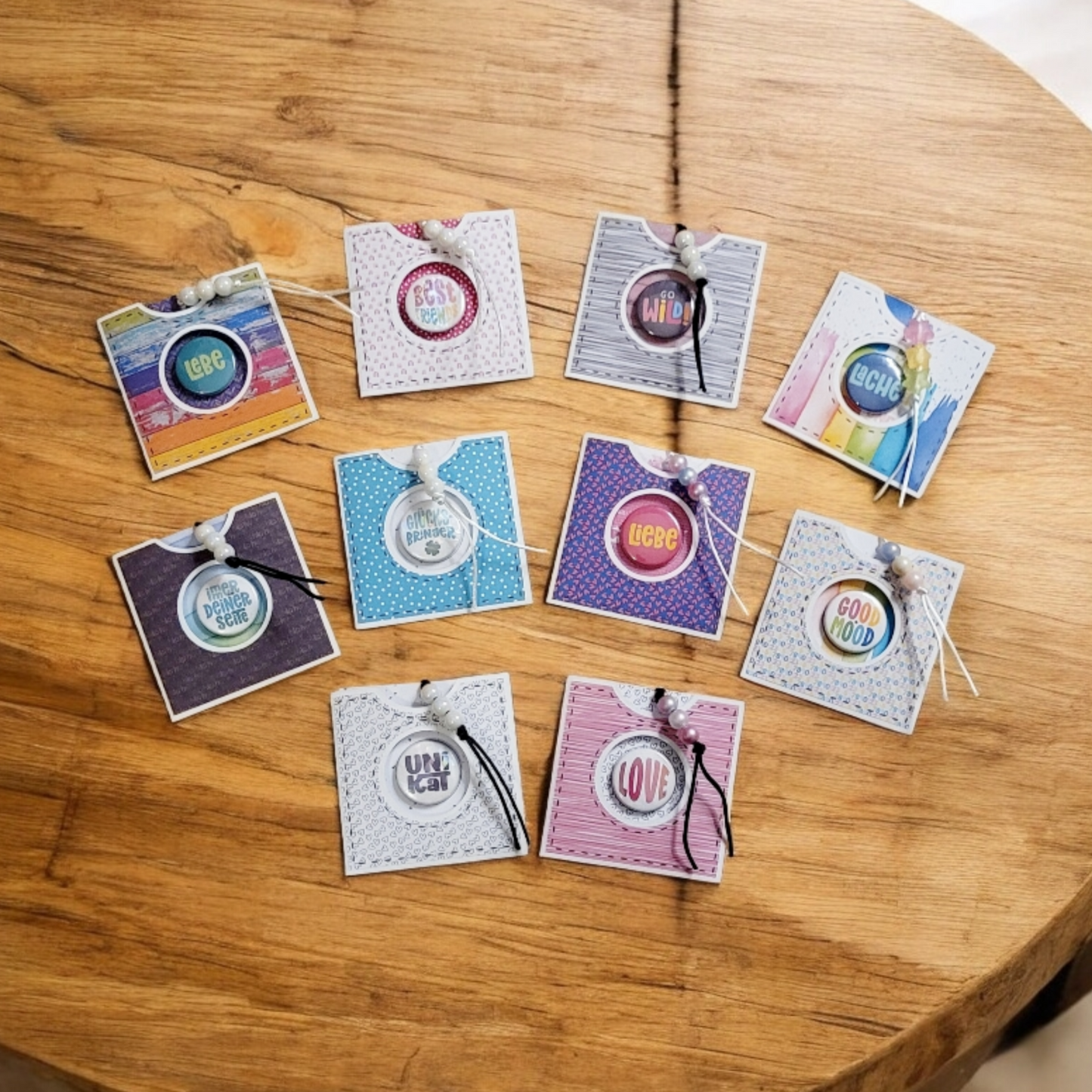 Statement Wechselbutton für Lederarmband und Halskette, mit Geschenkverpackung - Part 1