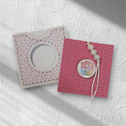 Statement Wechselbutton für Lederarmband und Halskette, mit Geschenkverpackung - Part 1