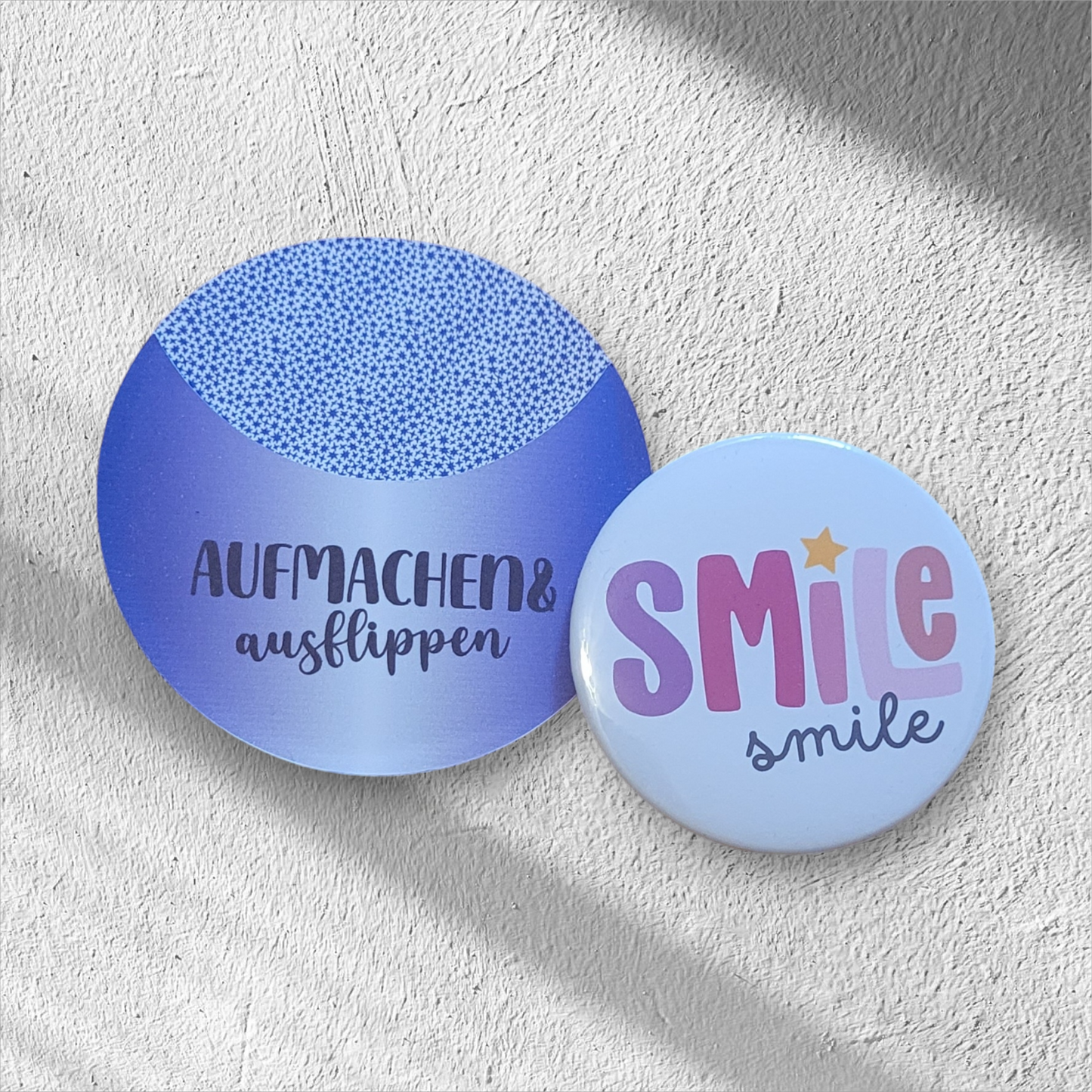 Statement Button Taschenspiegel