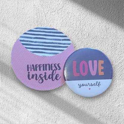 Statement Button Taschenspiegel