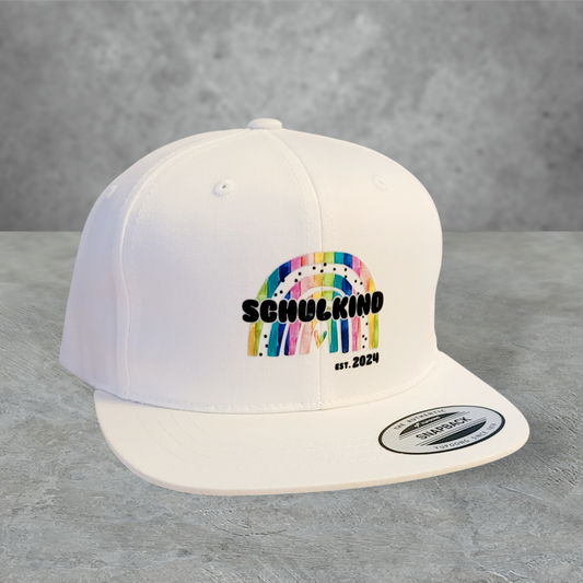 Cappy 6-Panel Snapback - Schulkind Rainbow