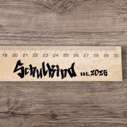 Holzlineal 30cm - Schulkind