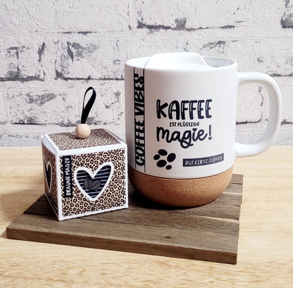 Herz-Button Magnet in raffinierter Geschenkbox